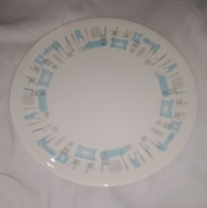 Mid Century Modern Sebring Blue Heaven Royal China Replacement 10" Dinner Plate